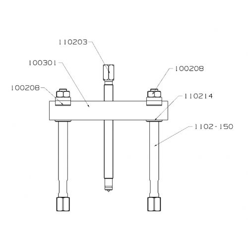 EXTRACTOR FORZA SERIE 1100S DE 2 ALARGADERAS